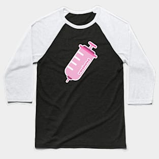 Pink Kawaii Vaccine | Vaccinated Baseball T-Shirt